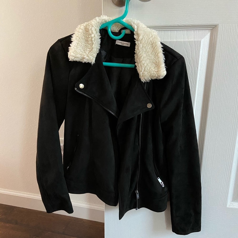 JDY faux suede bomber jacket - Picture 2 of 4